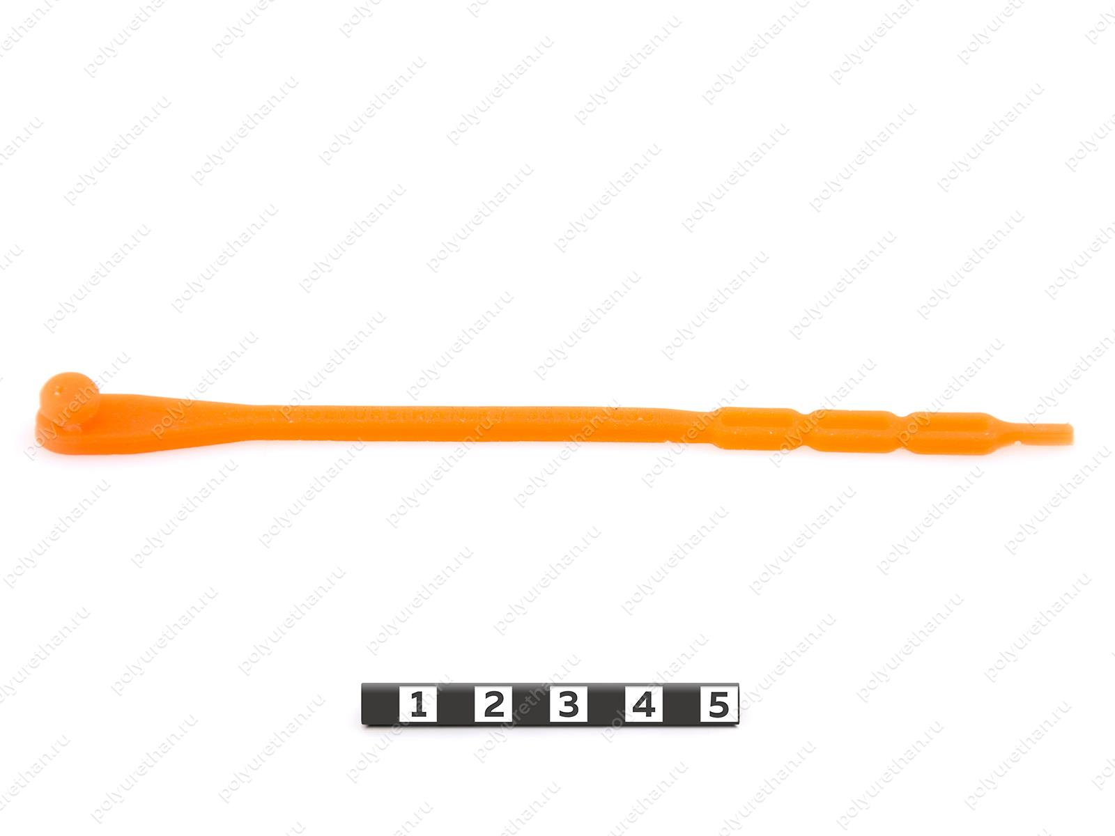 Шнурок для обуви эластичный с застежкой Полиуретан 33-00-033 (PU54/M72/черный)