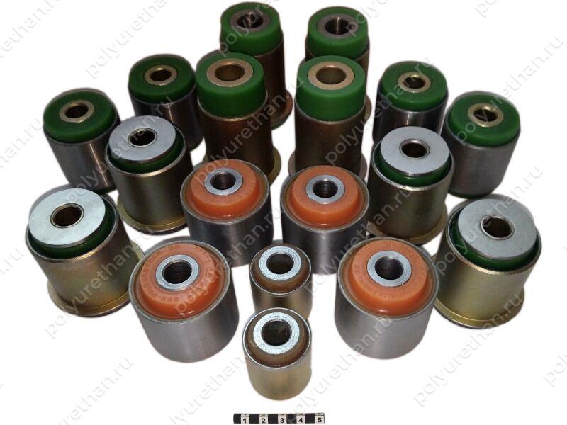Комплект сайлентблоков для Toyota Land Cruiser 100 Полиуретан 1-21-004