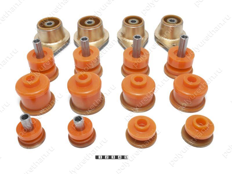 Комплект подушек кузова Toyota Hilux Surf 130 Полиуретан 1-21-705 (оранжевый)