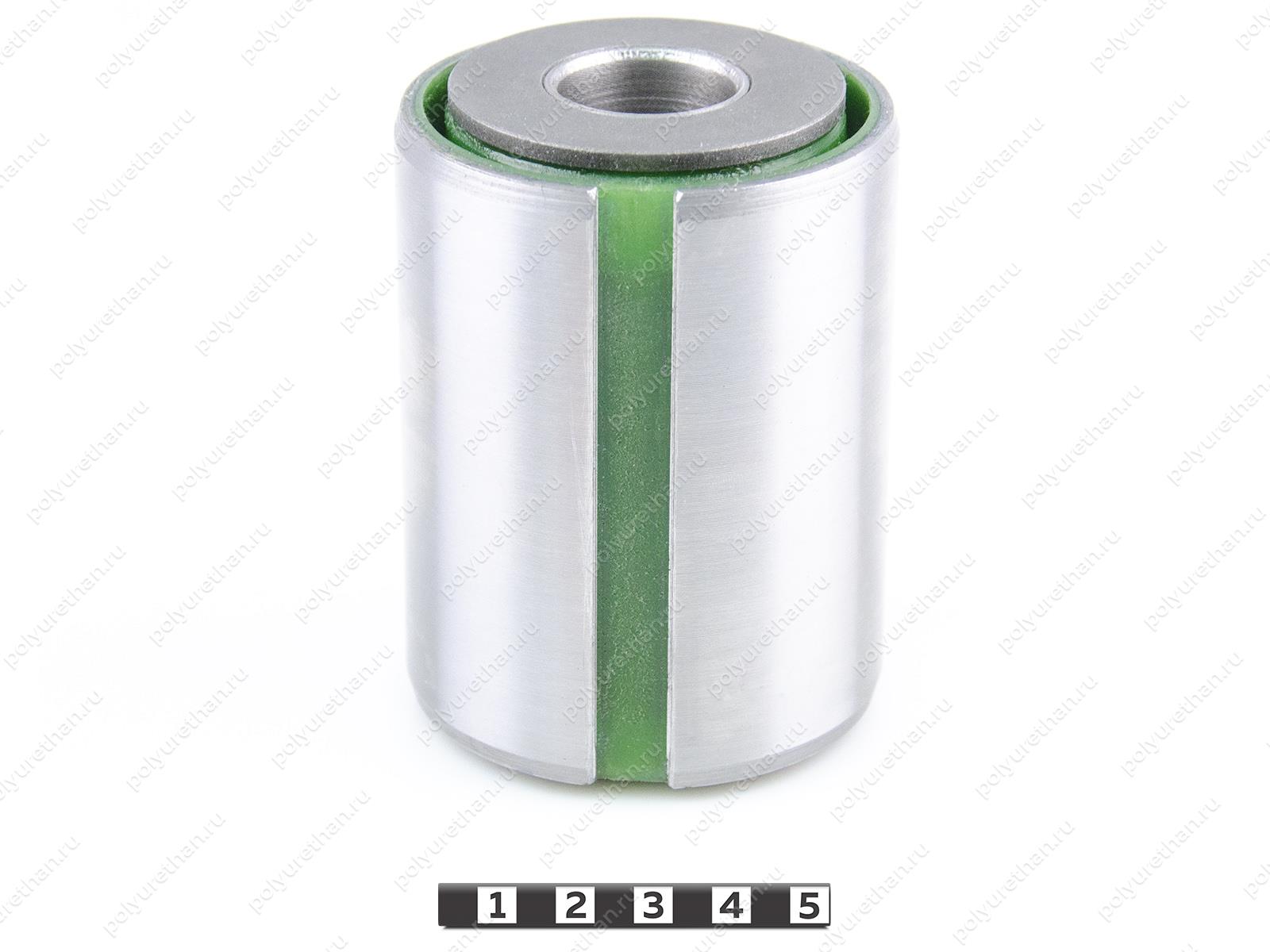 Сайлентблок передней рессоры запрессованный Полиуретан 31-06-0641 (PU54/M80/зеленый) (81.43722.0061)