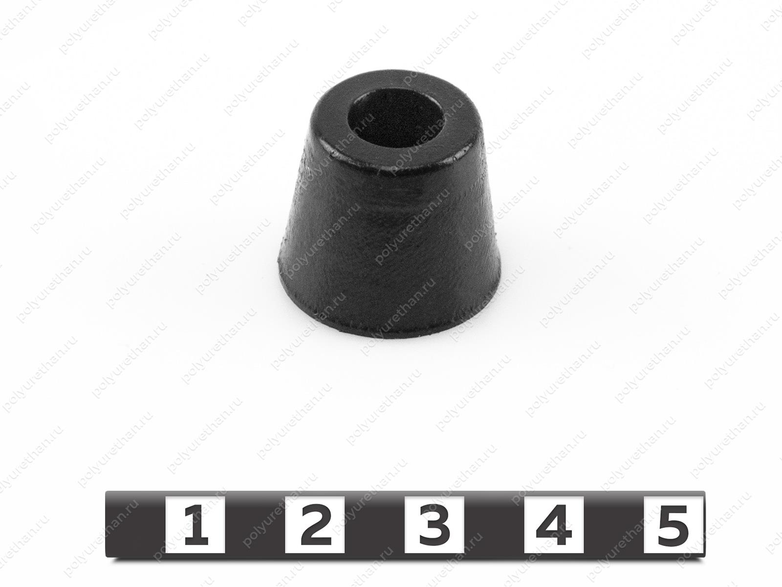 Ножка приборная D20*d15*h17 Полиуретан 33-99-9032 (PU54/M80/черный)