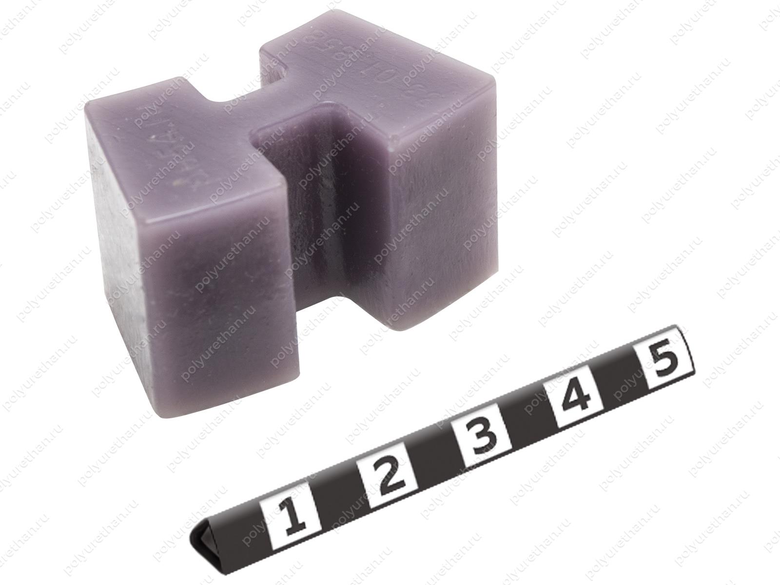 Вставка N-EUpex/Н-Flex 38,5*22,5*22мм (аналог), эластичный H-образный элемент муфты Полиуретан 33-01-858 (PU54/M87/синий)