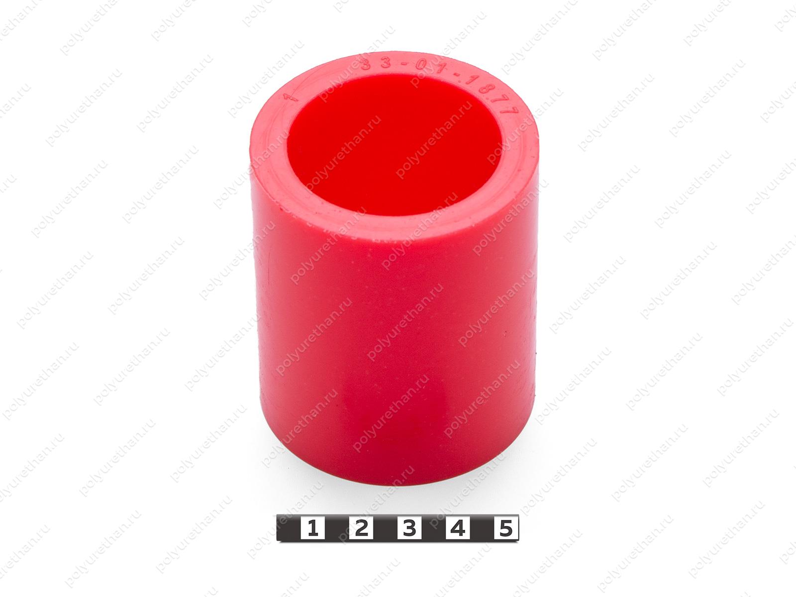 Ролик D60 x d 44,5 x H70 Полиуретан 33-01-1877 (PU54/M92/красный)
