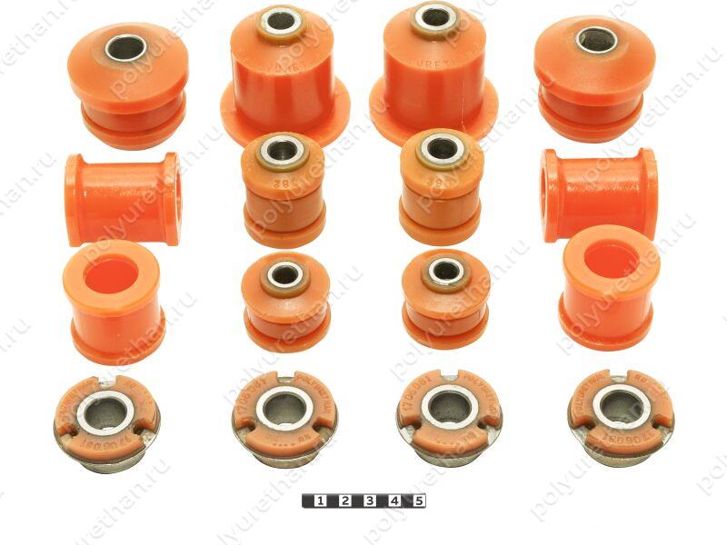 Комплект сайлентблоков для NISSAN DATSUN MI-DO, DATSUN ON-DO Полиуретан 2-21-005