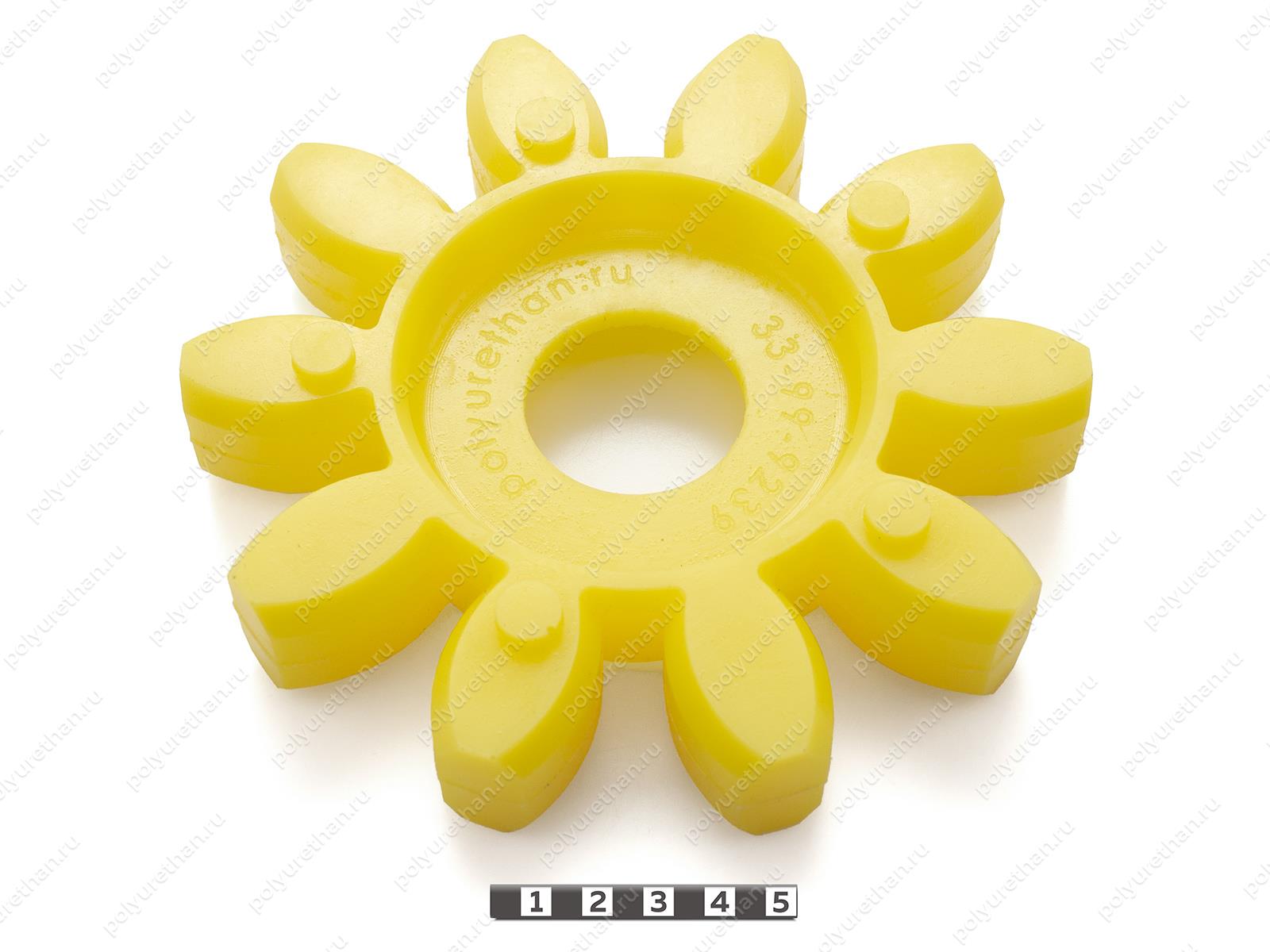 Эластичный элемент муфты ROTEX GS, аналог ROTEX GS 75 Полиуретан 33-99-9239 (PU54/M95/желтый)
