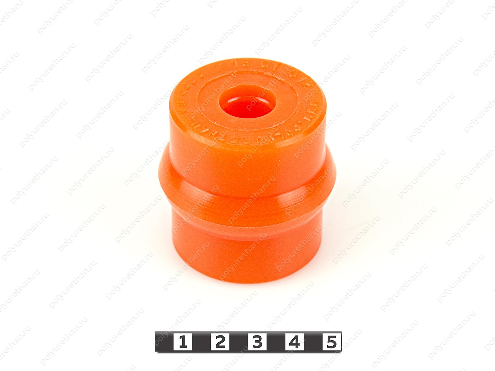 Втулка стабилизатора передней подвески, ID=15.5mm Полиуретан 18-01-012 (PU54/M72/оранжевый) (20-2906040)
