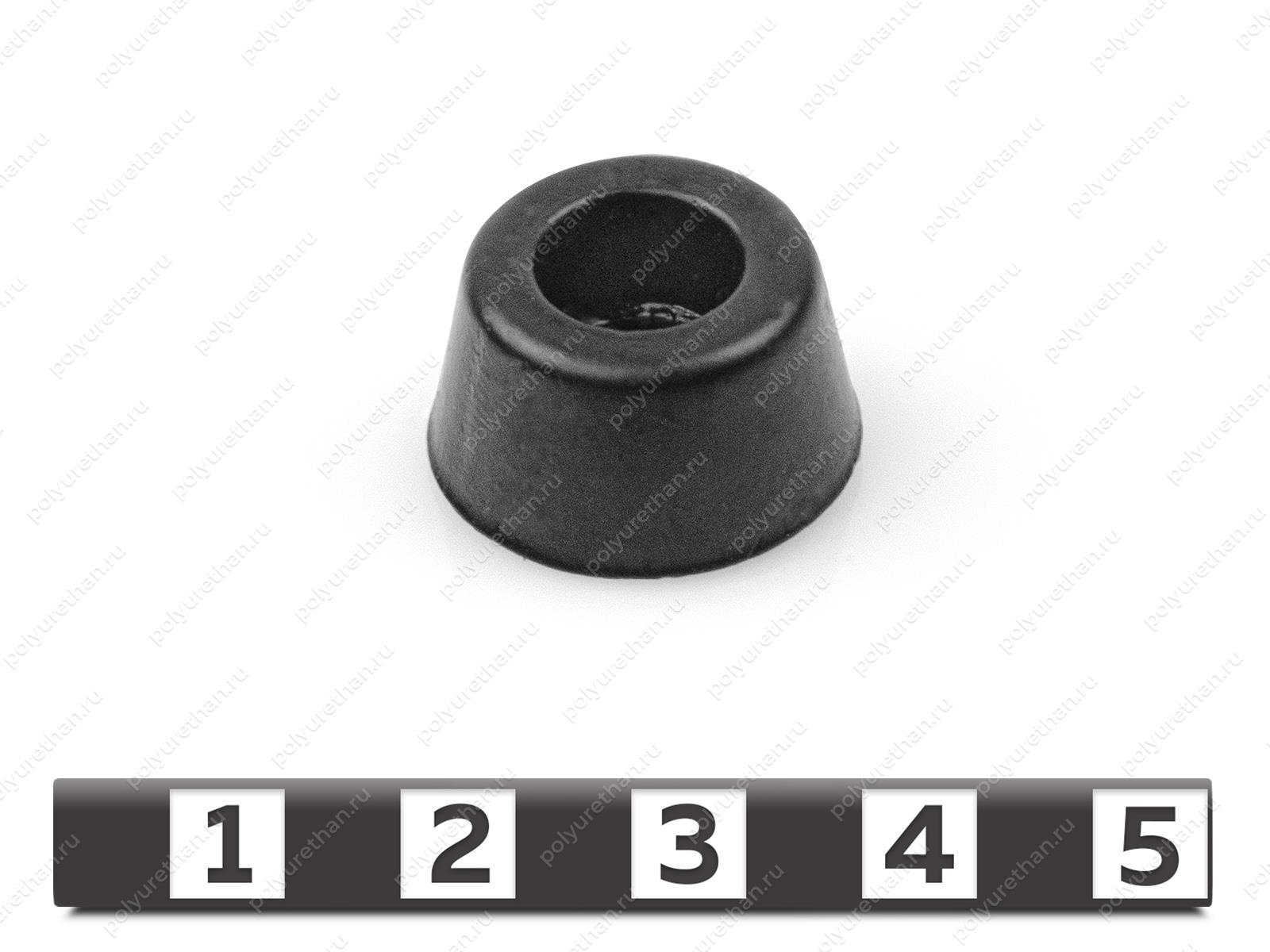 Ножка приборная D20*d16*h11 Полиуретан 33-99-9031 (PU54/M80/черный)