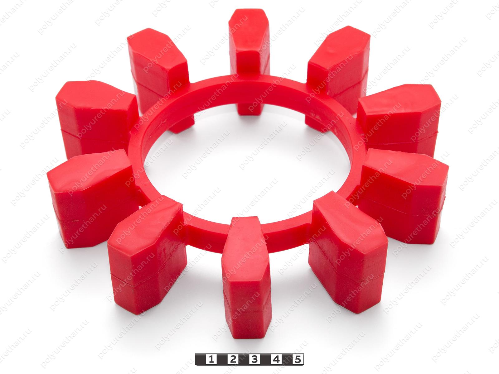 Эластичный элемент муфты N-BIPEX, аналог BIPEX 227 Полиуретан 33-99-915139 (PU54/M92/красный)