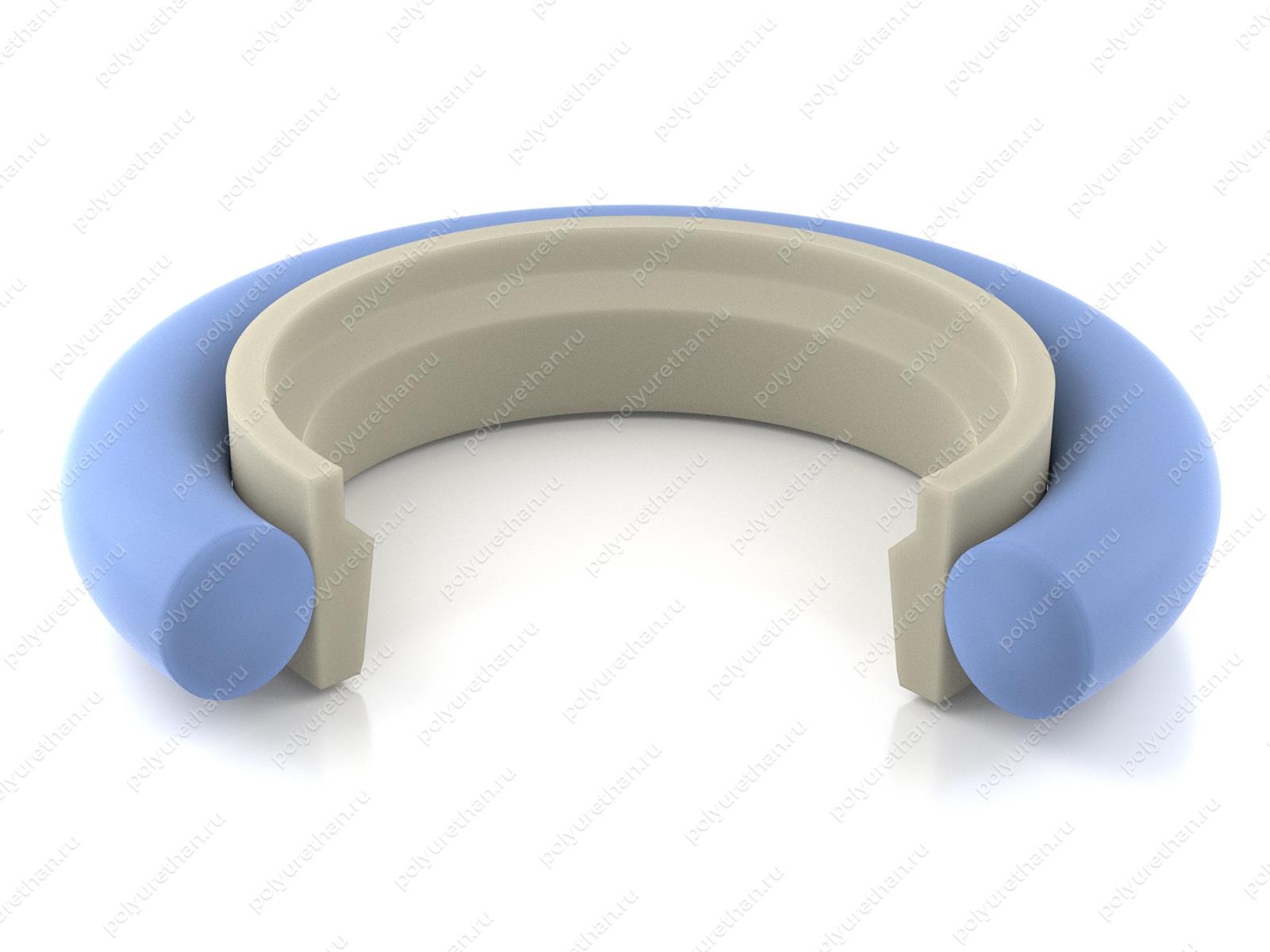 Уплотнение штока 80x95,1x6,3 аналог STEPSEAL K GIR 0800 GUARNITEC K35 KASTAS OMS-MR MERKEL Полиуретан 70-08-946032 (PTFE+PU87*M) (10017481; 10017483; 24121483; 24178452; GIR 0800; K35-080; K35-080 PU; RS1300800)