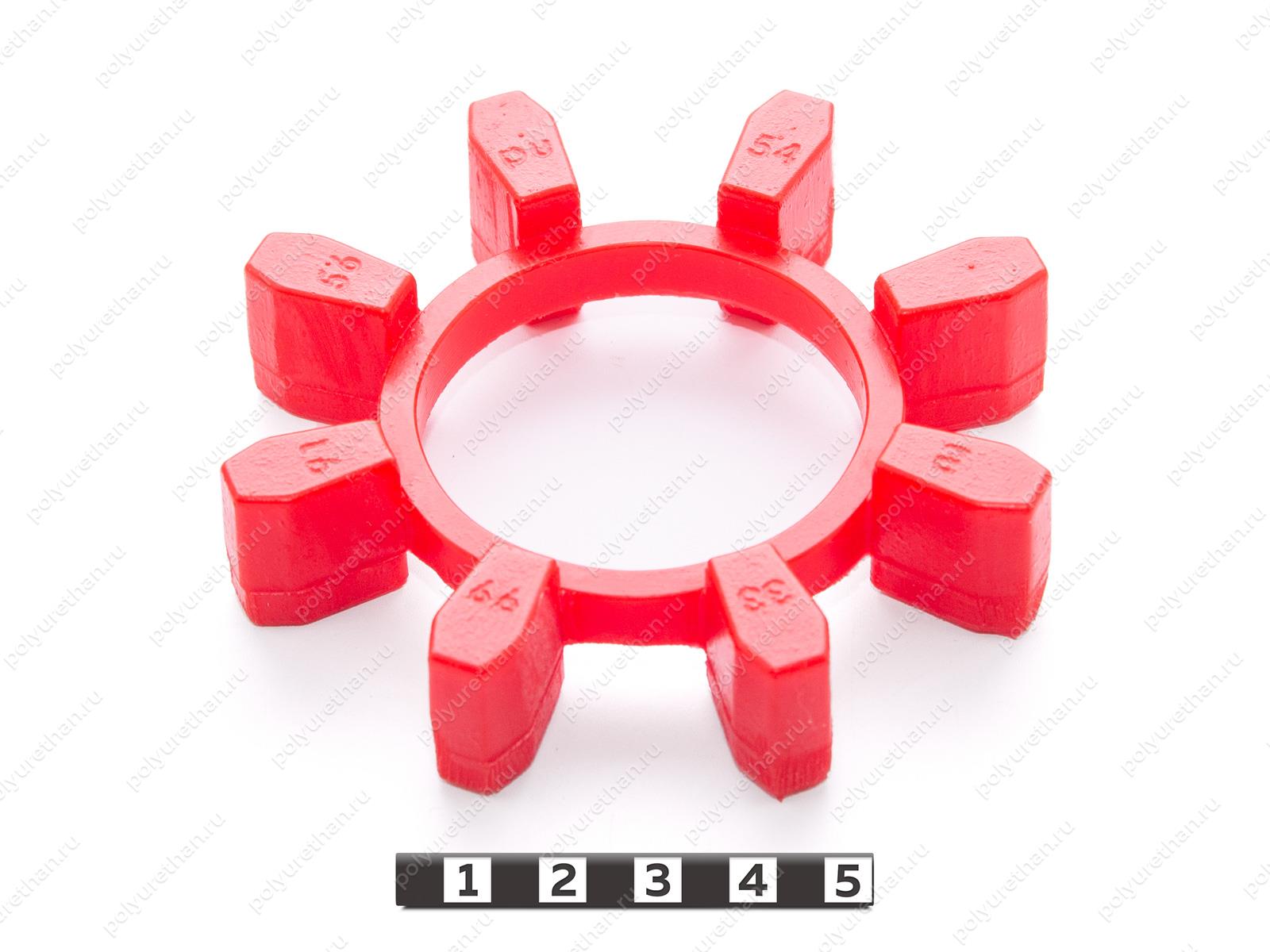 Эластичный элемент муфты N-BIPEX, аналог BIPEX 97 Полиуретан 33-99-9156 (PU54/M92/красный)