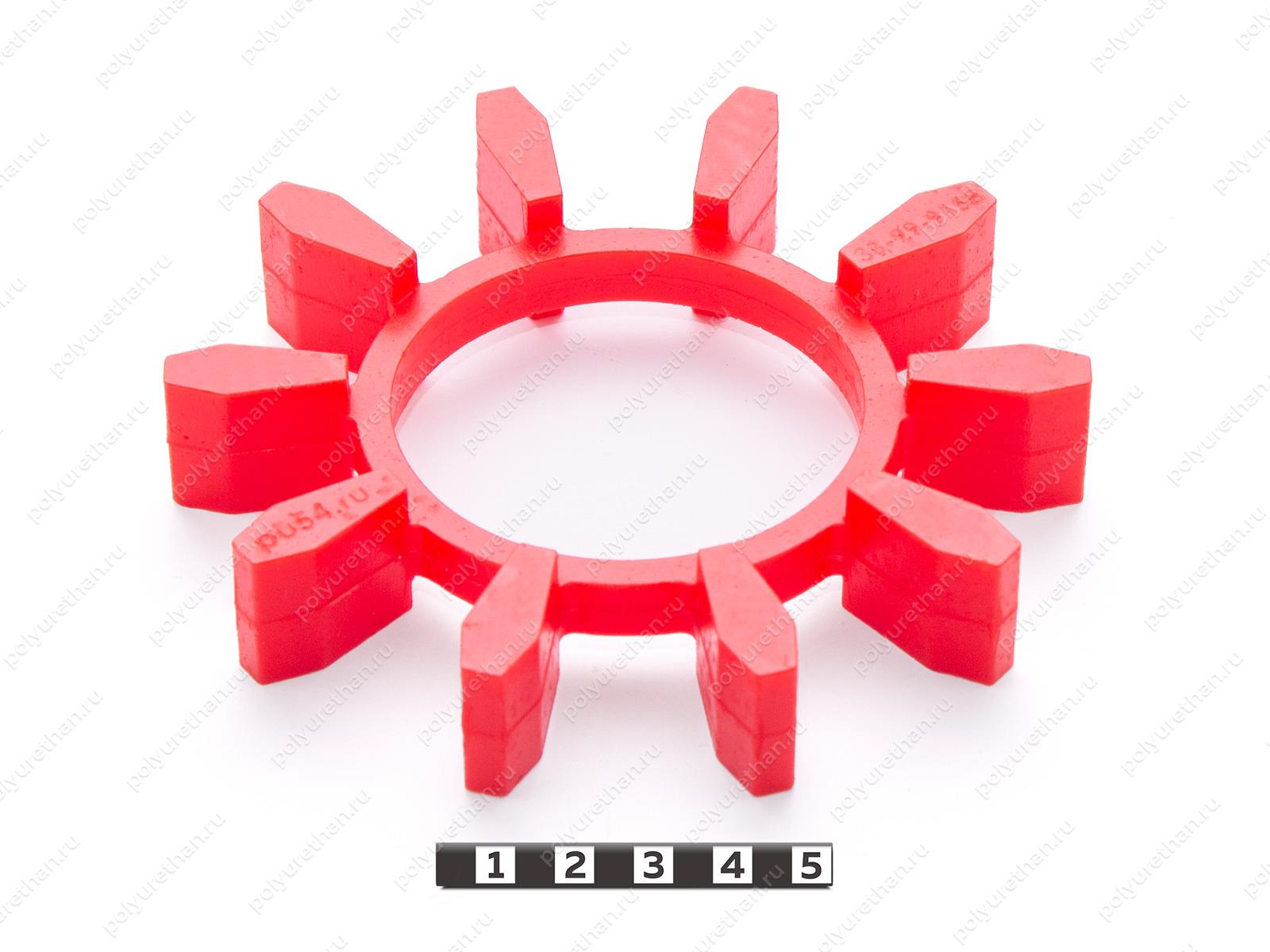 Эластичный элемент муфты N-BIPEX, аналог BIPEX 127 Полиуретан 33-99-9158 (PU54/M92/красный)