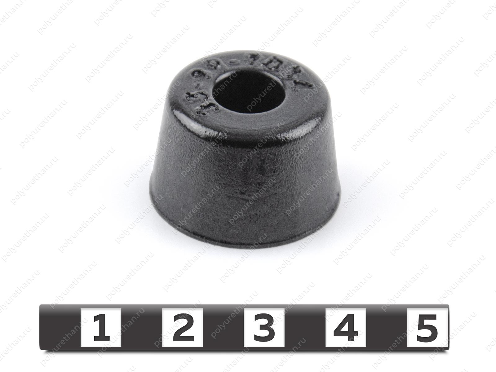 Ножка приборная D25*d21*h16 Полиуретан 33-99-9034 (PU54/M80/черный)