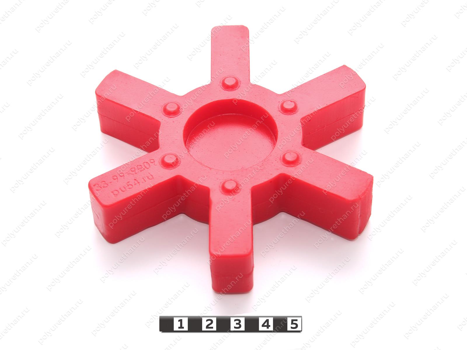 Вставка упругая муфты LOVEJOY L190, аналог полиуретановый Полиуретан 33-99-9209 (PU54/M92/красный)
