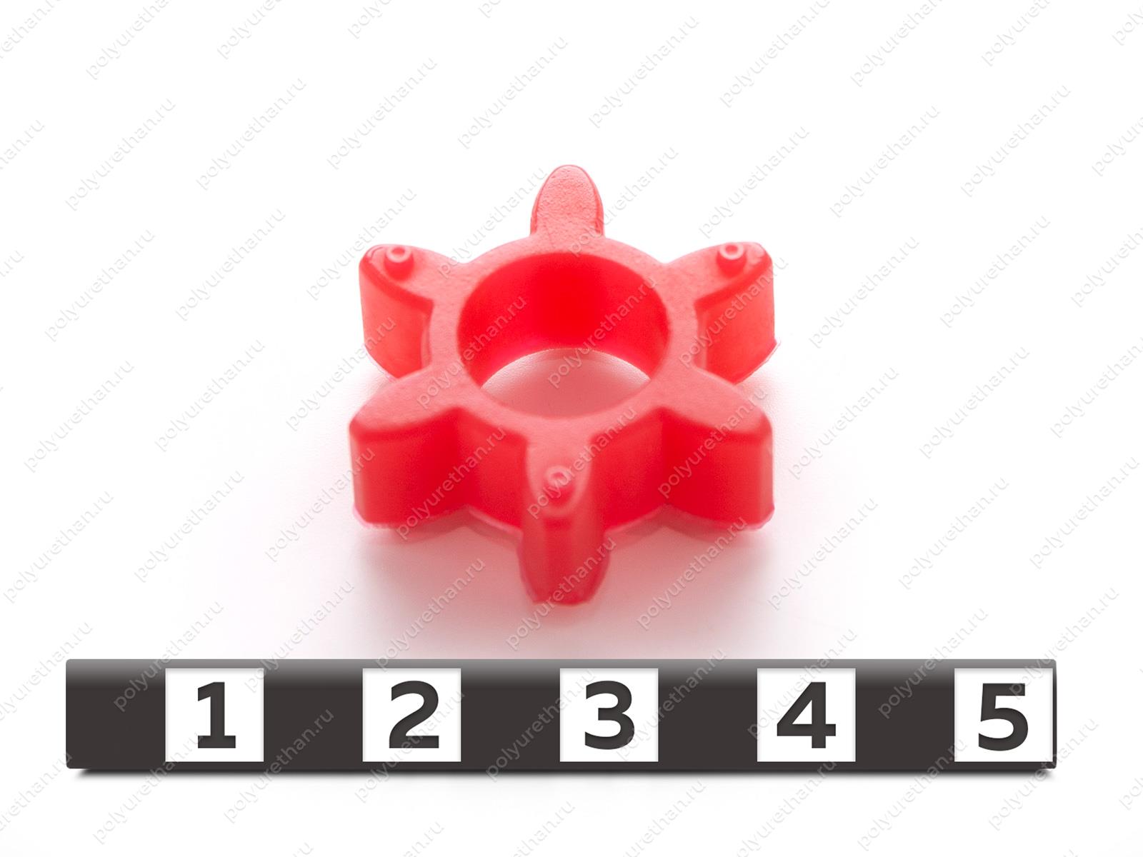 Эластичный элемент муфты, аналог MZK.PU.V20 SOROTEC Полиуретан 33-99-94301 (PU54/M92/красный)