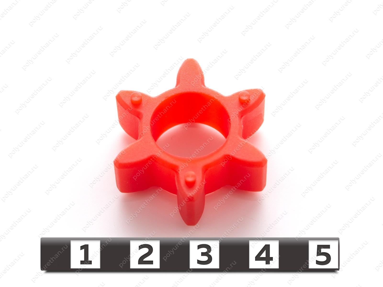 Эластичный элемент муфты, аналог MZK.PU.V25 SOROTEC Полиуретан 33-99-94302 (PU54/M92/красный)