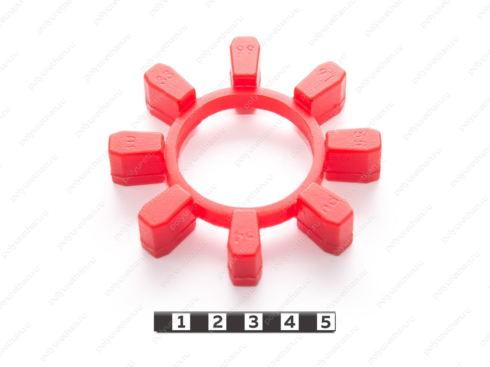 Эластичный элемент муфты N-BIPEX, аналог BIPEX 84 Полиуретан 33-99-9155 (PU54/M92/красный)