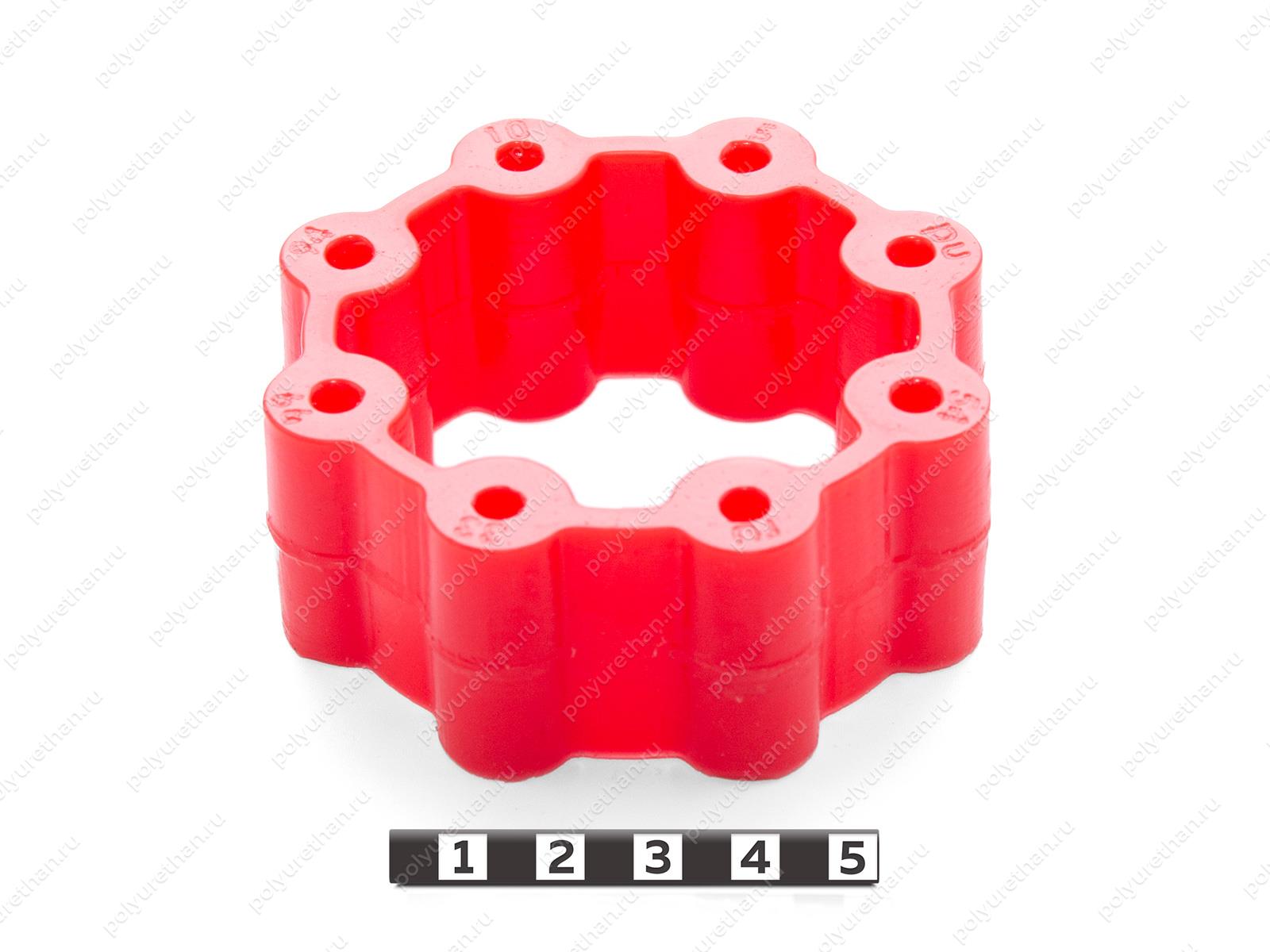 Эластичный элемент муфты, аналог MH-90 HYPERFLEX MITSUBOCHI Полиуретан 33-99-94105 (PU54/M92/красный)