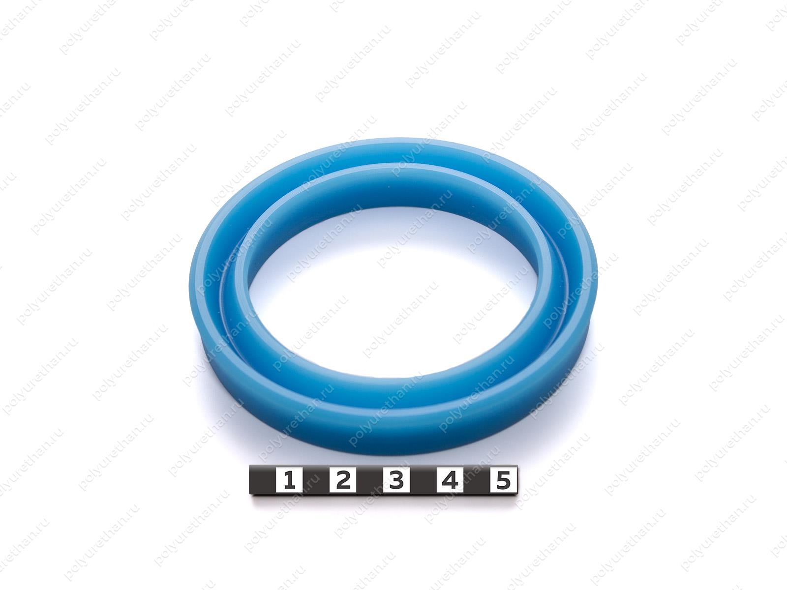 Манжета полиуретановая 80x60x12/L=13, аналог KASTAS K21-060 PU Полиуретан 70-00-1600 (PU54/M87/синий)