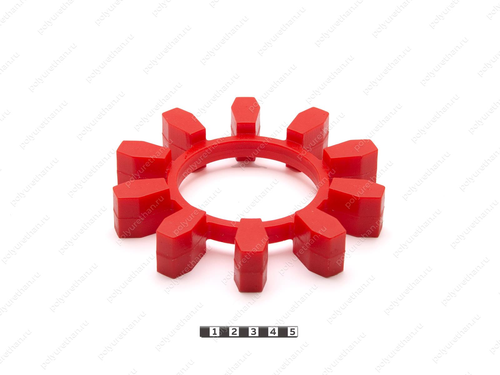 Эластичный элемент муфты N-BIPEX, аналог BIPEX 162 Полиуретан 33-99-91510 (PU54/M92/красный)