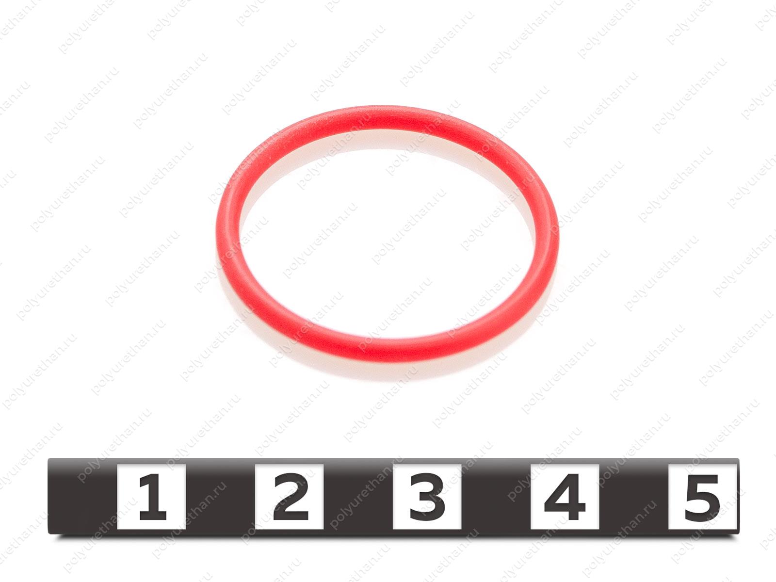 Уплотнение быстроразъемного соединения (БРС) FFH08 F аналог KO KASTAS Полиуретан 78-00-232 (PU54/M92/красный) (20002817; KO-0230020)