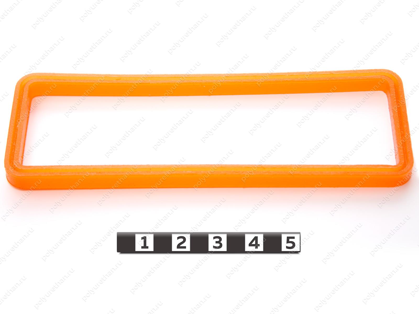 Уплотнитель электрического разъема LIEBHERR 119 х 42 x 5.5 Полиуретан 33-01-1711 (PU54/M72/оранжевый)