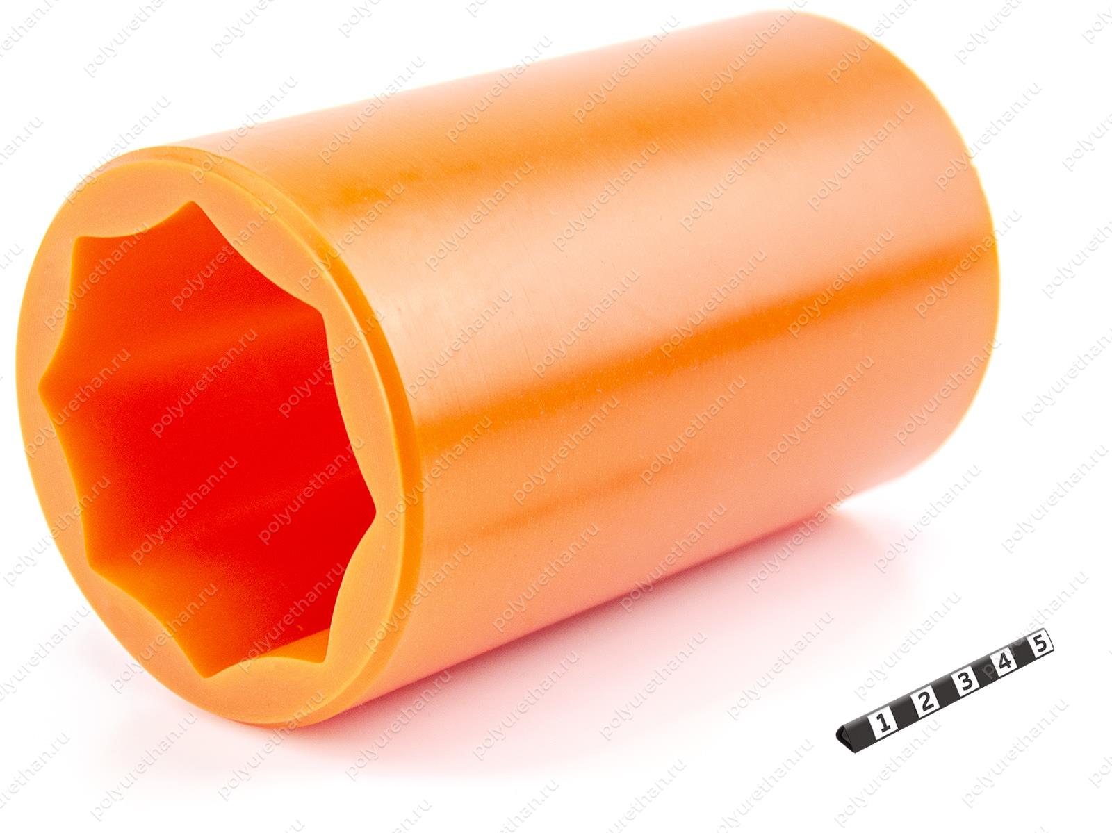 Втулка бабки D 80 x d 60 x H 130 Полиуретан 33-01-1092 (PU54i/K72/темно-оранжевый)