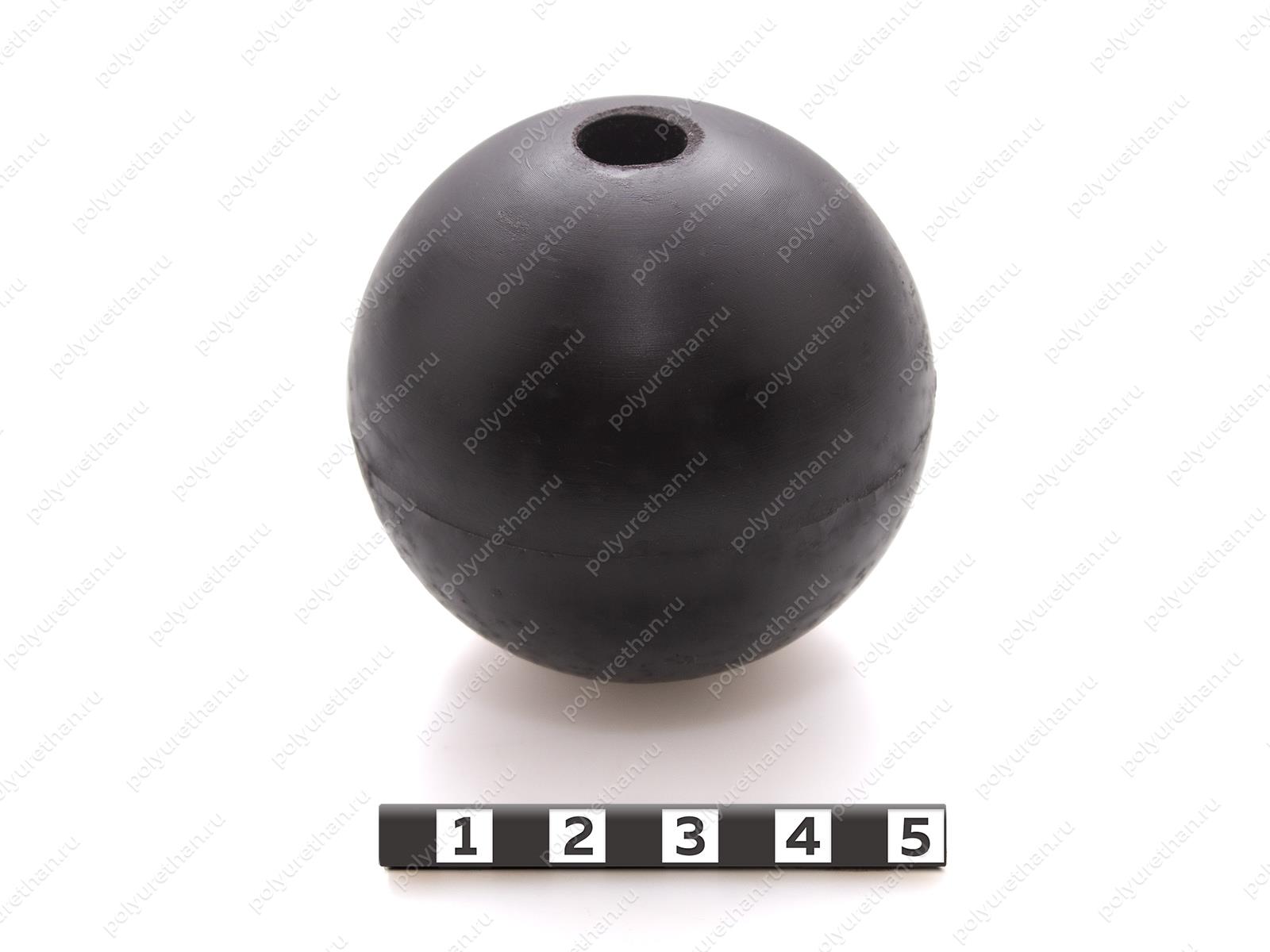 Шар полиуретановый с отверстием, D 55 x d 10 Полиуретан 33-01-1447 (PU54/M92/красный)
