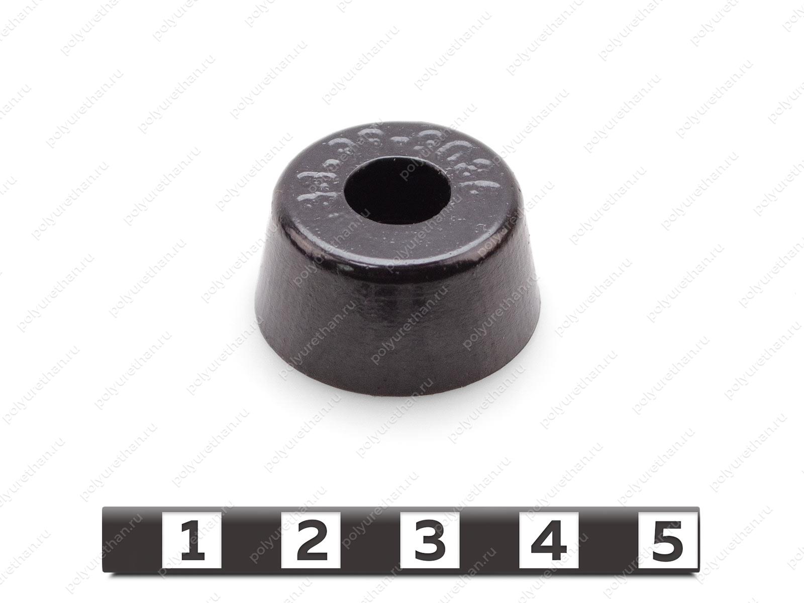 Ножка приборная D26*d22*h13 Полиуретан 33-99-9035 (PU54i/K80/черный)