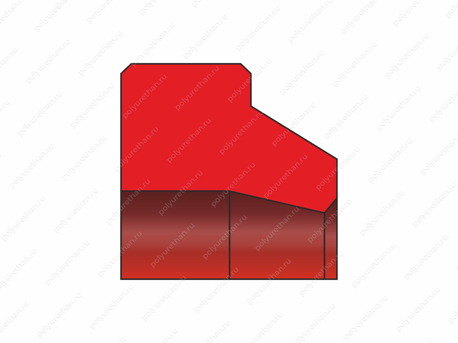 Грязесъемник 55x65/60.5x5/7 DA102 55*65/60.5*5/7 Полиуретан 70-02-2140 (PU54/M92/красный)